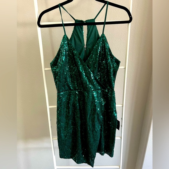 Green sequin dress by Lulus - Picture 1 of 2